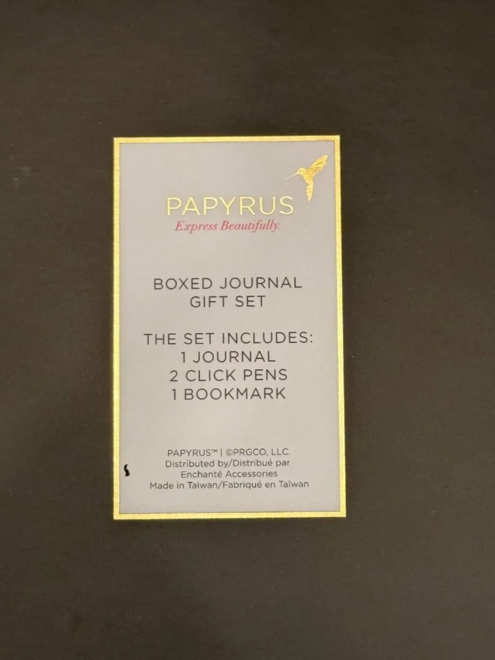 Papyrus Boxed Journal Gift Set Black Journal 9.3” x 7” w/ 2 Pens & Bookmark NIB